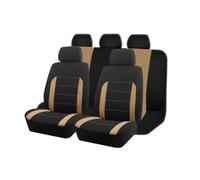 HUAIHUABA Housses de Siège Auto pour Mitsubishi Colt (2004-2005) | Confortable Antidérapant Tissu Tissé Protection Housses de Siège, Accessoires Intérieur pour Voiture(Beige)