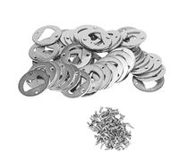HUAILI Lot de 50 outils d'ouvre-boîte ronds en acier inoxydable avec vis