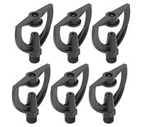 Huairdum 10 Pièces G1 2 Arroseur à Impact à Filetage Mâle Haute Pression Réglable à 360 Degrés pour l'irrigation de la Pelouse du Jardin Tête en Plastique 11x10.2cm pour l'arrosage des Serres