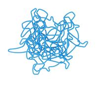 Huairdum 100 Pièces Trombones Drôles en Forme de Dinosaure, Trombones en Métal en Forme d'animal Mignon pour l'organisation de Documents d'école à Domicile de Bureau, Bleu galvanisé Antirouille