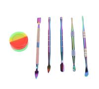 Huairdum 6 Outils de Sculpture à Double extrémité, Kit de Gravure d'Outils de Sculpture de Modélisation en Acier Inoxydable avec Poignées Antidérapantes pour Façonner, Couper des Bougies et des