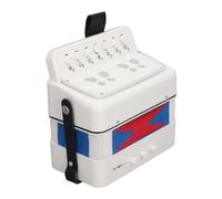 Huairdum Accordéon à Boutons, Instrument de Musique Accordéon pour Enfants à 7 Touches avec Boucle de Ceinture et Ensemble de Chansons, Idéal pour les Enfants Débutants à Partir de 3 Ans (WHITE)