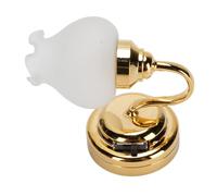 Huairdum Applique Murale Miniature pour Maison de Poupée 1:12, Applique LED, Lampe de Décoration d'intérieur Miniature avec Interrupteur à Bascule, Idéale pour Le Salon, la Chambre à Coucher et la