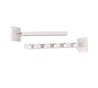 Huairdum Barre de Rangement pour Douche d'angle pour VR Caravane Salle de | Garde-corps télescopique en plastique, organisateur auto-adhésif, tige de montage à vis pour camping-car, réglable