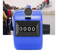 Huairdum Berm Compteur Manuel à 4 Chiffres avec Crochet, Compteur d'équipement de Sport, Idéal pour Les équipements et Accessoires de Sport, Plage de Comptage 0-9999 (Blue)