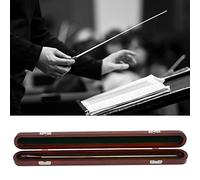 Huairdum Boîte à Bâtons en Bois de Santal Rouge, étui pour Instruments de Musique de qualité Supérieure pour Bâton de Chef d'orchestre, étui à Boucle à Tirer à la Main avec Construction Durable,
