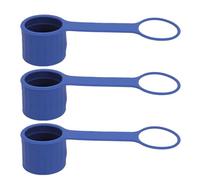 Huairdum Bouchon de Carafe à Eau, 3 Couvercles de Rechange Réutilisables en Silicone de 5 Gallons pour 2/3/4/5 Bouteilles, Dessus Anti-fuite pour Couronne Standard de 55 à 60 Mm, Bleu foncé pour