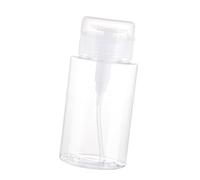 Huairdum Bouteille Distributrice de Pompage à Pression, Bouteille à Pompe Rechargeable sans Gâchis, à Couvercle Anti-poussière pour Vernis à Ongles, Démaquillant, Toner, Voyage (200ML)