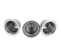 Huairdum Capsules de café Réutilisables, Compatibles avec Certaines | Acier inoxydable de qualité alimentaire, 35 mm x 22 mm, capsules rechargeables, violet rouge vert, paquet de 3
