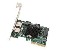 Huairdum Carte d'extension USB3.2 à 2 Ports, Carte Haute Vitesse 10 Gbit/s, à Puce ASM3142 avec Gestion Indépendante de l'alimentation, Idéale pour PCIE X4, X8 et X16