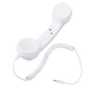 Huairdum Combiné Téléphonique Rétro, combiné Récepteur Téléphonique Vintage, Filaire Classique avec Port de Type C et Contrôle du Volume, Idéal pour Les Smartphones, Tablettes et Appels Vidéo (White)