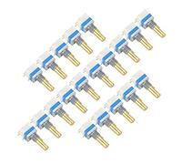 Huairdum Commutateur de Volume 20 Pièces, Bouton de Remplacement en Alliage d'aluminium, Bouton à Arbre dentelé pour Talkie-walkie, Compatible avec les Radios Bidirectionnelles HYT
