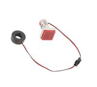 Huairdum Compteur à Affichage Numérique LED, Indicateur de Courant de Tension CA, Testeur électrique à Large Plage avec Plage de Mesure 60-500 V et 0-100 A, Idéal pour les Tests électriques (rouge)