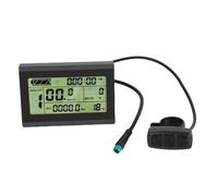 Huairdum Compteur d'affichage LCD pour Vélo électrique, Protocole NO1, Panneau d'affichage étanche à 5 Broches 24V 36V 48V pour Vélo et Scooter électrique