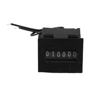 Huairdum Compteur électromagnétique à 6 Chiffres, Compteur d'impulsions Stable et Fixe à Vis d'installation, à écran LCD pour Machines Textiles Chimiques, AC 110 220 V DC 24 V (24V)