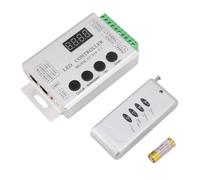 Huairdum Contrôleur LED RVB, 1024 Points de Contrôle Basse Vitesse 2048 Haute Vitesse, Télécommande RF avec Mode de Réglage de la luminosité, Idéal pour Boîte à Lumière, Scène, Décoration de la Maison