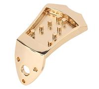 Huairdum Cordier de Mandoline, Pièce de Rechange de Pont en Métal pour Mandoline à 8 Cordes, avec Conception Moulée en une Seule Pièce pour un Son et un Volume Améliorés (GOLD)