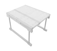 Huairdum Étagère d'Armoire Extensible, Support de Rangement Solide en Acier au Carbone avec Longueur Réglable pour Cuisine, Salle de Bain, Placard, Armoire (Longueur 27-38 cm / 10,6-15 Pouces)