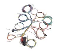 Huairdum Faisceau de Câblage 22 Circuits, Kit de Faisceau de Câbles Automobile Universel pour Véhicules 12 Volts avec Fils en Cuivre Isolés GXL, Fusibles et Guide d'installation