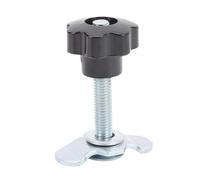 Huairdum Goujon fileté à Double Cosse en L, Goujon en Acier zingué, Mécanisme Coulissant à Pince avec capacité de Charge de 2 200 Lb, Idéal pour les Rails Logistiques des Camionnettes de Camionnette