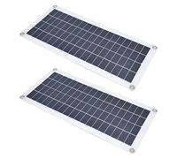 Huairdum Kit de Panneau Solaire pour Camping-car, 2x10W | Double chargement USB, monocristallin, contrôleur 30A, chargeur solaire pour bateaux et voyages
