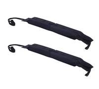 Huairdum Lot de 2 Coussinets de Toit de Voiture Multifonctions Noirs Souples avec Sangles, capacité de 60 Kg, Idéal pour Les Kayaks, Planches de Surf et Canoës