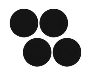 Huairdum Lot de 4 Cache-moyeux en Métal Antirouille de 70 Mm, Enjoliveurs de Roue Tendance et Lumineux avec Design à Clipser, Idéal pour Berline, SUV et Voiture de Sport (Black)