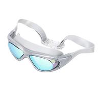 Huairdum Lunettes de Natation, Lunettes Anti-buée par Galvanoplastie, à Sangle en Silicone Confortables avec Sous-marine Claire, Idéales pour les Adultes, Taille (Taille unique)