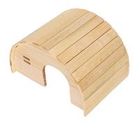 Huairdum Maison en Bois pour Hamster, Cachette pour Cochons d'Inde, Maison pour Petits Animaux avec Design et Grande cavité, Idéale pour Les Hamsters Nains et Les Ours Dorés