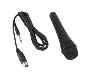 Huairdum Microphone Filaire Dynamique, Micro Vocal Portable Cardioïde avec Câble Long et Construction en Métal, pour karaoké, Chant, Discours, Fête, Conférence et événements en Plein Air