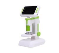 Huairdum Microscope pour Enfants, Microscope Numérique à Grossissement 1600X avec écran 4 Pouces 1080P, Kit de Scientifique éducatif Portable avec Diapositives, Batterie 1100 MAh