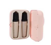 Huairdum Mini Machine de karaoké, Haut-Parleur Bluetooth Compact avec 2 Microphones sans Fil, 4 Effets Sonores Amusants, Veilleuse Réglable pour Chanter, Fête à la Maison