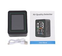 Huairdum Moniteur de qualité de l'air 5 en 1, Détecteur de Pollution Intérieure avec écran Couleur, Compteur PM2,5 PM10 PM1.0 en Temps Réel, Idéal pour la Maison, le Bureau et la Chambre à Coucher