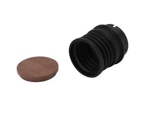 Huairdum Moulin à café à Dose Unique, Souffleur de Poudre, Nettoyant pour Marc avec Base en Silicone en Bois de Noyer, Idéal pour Broyeur Encore