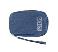 Huairdum Organisateur électronique, Sac Organisateur de Câbles de Grande capacité avec Bande élastique, Fermeture éclair en Métal, Poches en Filet, Idéal pour Les Accessoires Techniques de Bureau de
