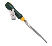 Huairdum Outil de Désherbage Manuel avec Poignée Ergonomique en Acier Inoxydable pour Plantation de Pelouse de Jardin, Repiquage, Poignée Antidérapante, Couleur Vive pour Jardiniers Débutants,