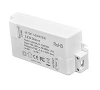Huairdum Pilote LED 30 W, Transformateur à Tension Constante 12 V CC sans Scintillement, Pilote de Protection contre les Surintensités pour Bandes Lumineuses LED, Armoires, Salle de Bain et Toilettes