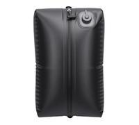 Huairdum Sac Sous Vide de Voyage Réutilisable, Sac de Compression en Polyester 20 L avec Pompe Intégrée, Stockage étanche IPX8, Idéal pour Valise à Main, à Dos, Camping et Randonnée (grille noire)