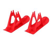 Huairdum Skis de Snowboard pour Enfants, Faciles à Attacher, Aucun Outil Nécessaire avec des Sangles Accrues pour Un Entraînement équilibré en Patinage sur Traîneaux en Voiture (Rouge)