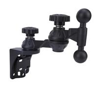 Huairdum Support GPS Marin, Compatible avec Bateau Kayak Sondeur | Support à double rotule, coussinets en caoutchouc en alliage d\'aluminium, support de navigation réglable