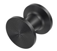 Huairdum Tampon à café Double Face, Marteau Presse-poudre en PP Noir avec Base Plate et Filetée, Idéal pour les Paniers et Machines à café Porte-filtre (58MM)