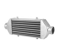 Huairdum Universal Turbo Intercooler, Front Mount 65mm Inlet | 300x160x65mm, Alliage D'aluminium, Barre et Plaque, Points de Montage Supérieur et Inférieur, pour le Refroidissement