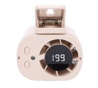 Huairdum Ventilateur de Taille Portable avec Pince, Ventilateur Personnel Rechargeable à 199 Vitesses avec Affichage LED, Rotation à 360° avec Lampe de Poche SOS pour l'extérieur, Accessoires de