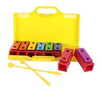 Huairdum Xylophone 8 Notes, Instrument de Percussion Professionnel pour Enfants avec 2 et Boîte, Tables d'harmonie Colorées pour la Coordination œil-main et Cadeau Musical