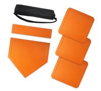 HUAJINGKEJI Bases de baseball et softball toutes saisons avec plaque à domicile pour l'entraînement dans le jardin et les exercices d'équipe