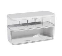 HUAJINGKEJI Boîte de rangement de câbles double couche avec compartiments pour cordon de rangement pour bureau ou