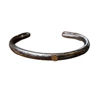 HUAJINGKEJI Bracelet jonc inspiré du symbole de la force tribale à extrémité ouverte avec motif vintage confortable à porter unique culturel