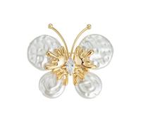 HUAJINGKEJI Broche papillon au design unique - Accessoire élégant pour femme - Bijou tendance vintage, As shown in the figure, Cuir