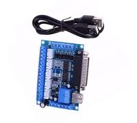 HUAJINGKEJI Carte CNC 5 axes pour pilote de moteur pas à pas avec USB et compatibilité avec carte de dérivation CNC