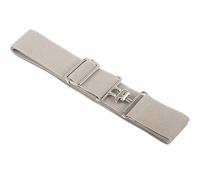 HUAJINGKEJI Ceinture d'équitation à haute élasticité, longueur réglable, boucle à crochet, sangle de taille pour l'équitation et les amateurs de mode. Ceinture équestre élastique, gris, taille unique